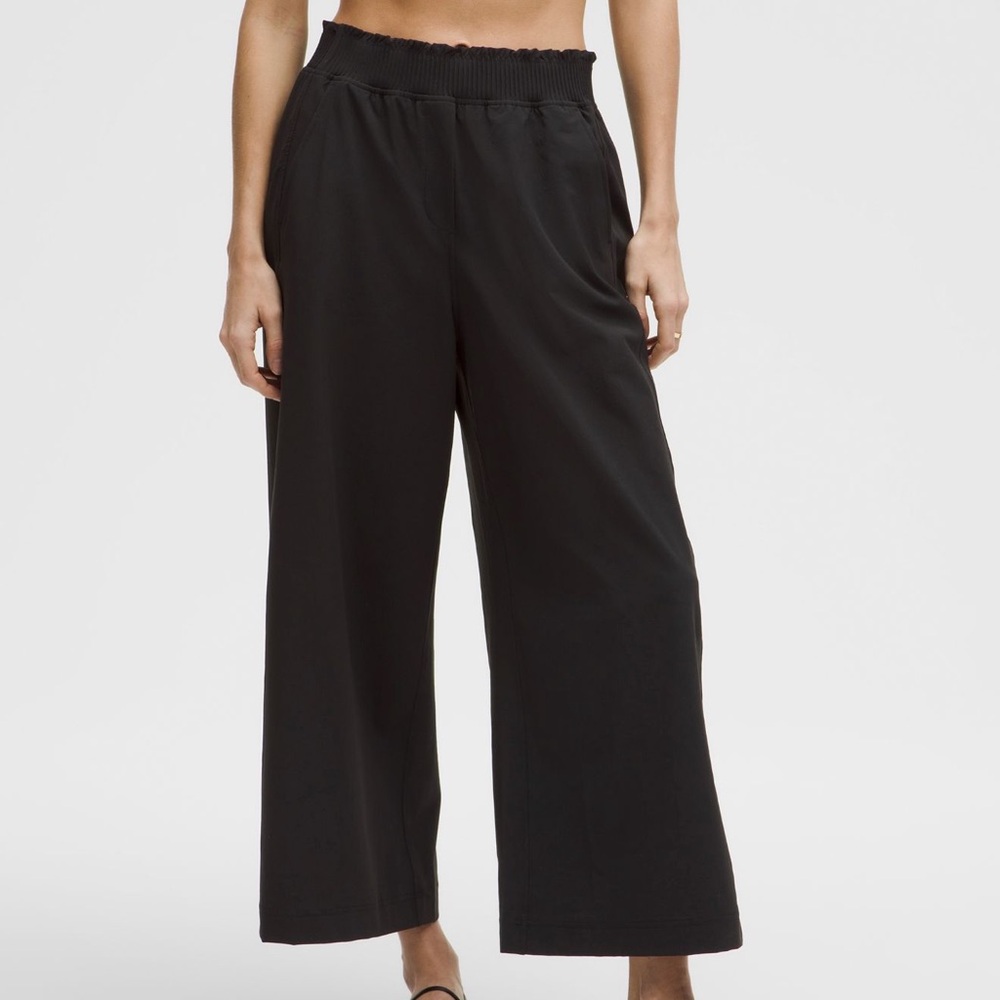 lululemon athletica Black Wide-Leg Pants